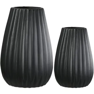 Gilde Vase Piega-Black (2x)