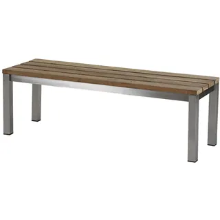 Diamond Garden Piero Bank Edelstahl/Recycled Teak - Silber