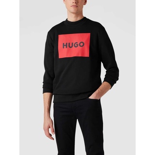 Sweatshirt mit Label-Print Modell 'Duragol', Black, XXL