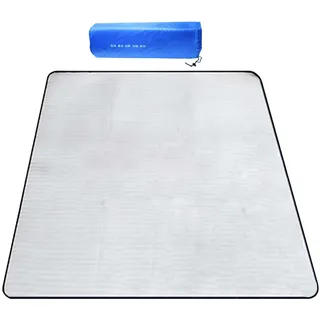 Zeltteppich aus Aluminium – Außenfläche aus Aluminium, 200 x 200 cm | wasserdichte Camping-Picknickdecke, tragbares Zeltbasiskissen, Reisehandtuch für Klettertouren