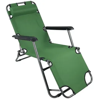 VCM Gartenliege Maltosa 153x27x60cm, 1 grün