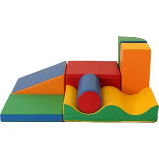 iglu soft play Softbausteine Riesenbausteine Schaumstoffbausteine Großbausteine 7 Stück (Multicolor)