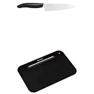 Kyocera 2-teiliges Set mit Schneidebrett und Keramikmesser, 13 cm Klinge