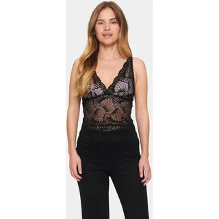 St Tropez Spitzentop Daisy Schwarz L