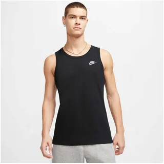 Nike Sportswear Tanktop Men's Tank ärmelloses Design, mit Rundhalsausschnitt, aus Baumwoll-Jersey schwarz S (44/46)