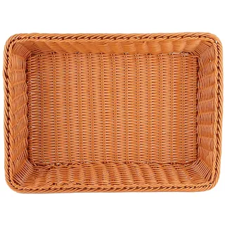 Glomora Servierkorb Für Den Haushalt – Rechteckiger Lebensmittelaufbewahrungsständer, Organizer Für Brot, Obst, Gemüse Und Kleinigkeiten – Vielseitige Tabletts Für Die Aufbewahrung in Der Küche (L)