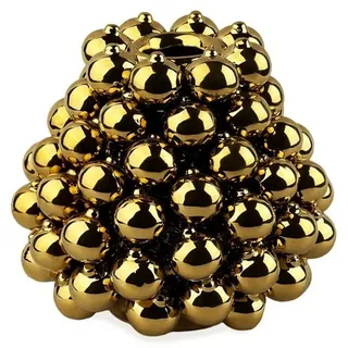 Cor Mulder Tischvase Cor Mulder Terracotta-Vase "Balls", 17cm, gold, 71140