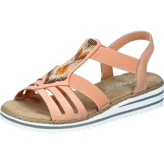 Rieker Sandale Damen Orange 39
