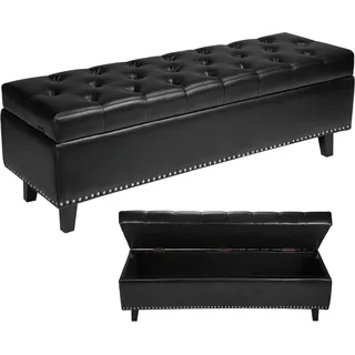 Vevor Sitzbank Ottomane Schwarz 41,5 x 130,5 x 44,0 cm