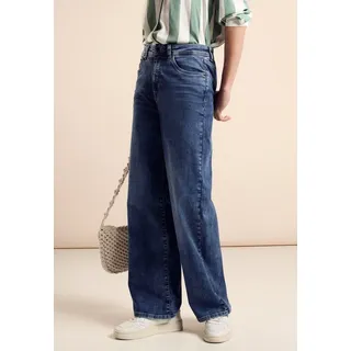 STREET ONE Damen A378109 Jeans Loose Fit, dark blue, - 26790120-31 Länge 30