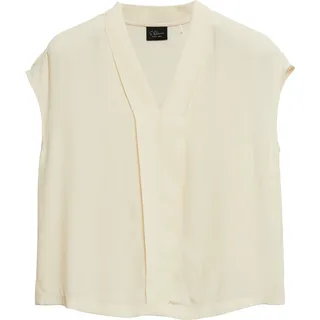 s.Oliver Ärmellose Viskose-Bluse mit V-Ausschnitt Beige L