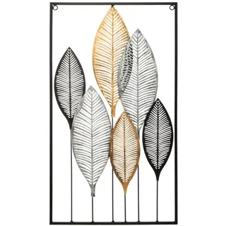 Wellhome Blätter Metall 37x65 cm