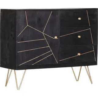 INTERHOME Kommode 105 x 88 x 43 cm Schwarz