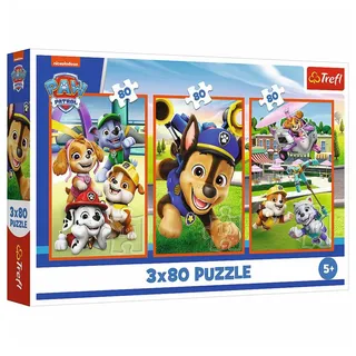 Trefl Paw Patrol Puzzles 3x80 Teile