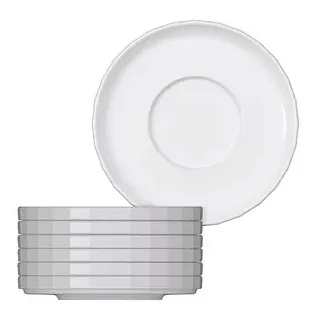BAUSCHER Untertassen EDGE Kombi weiß Ø 16,0 cm, 6 St.