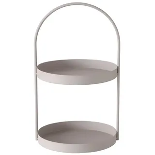 Boltze GRUPPE GmbH Servierständer Etagere aus Metall JOKO, H. 44 cm, Metall, (einzeln, einzeln) beige