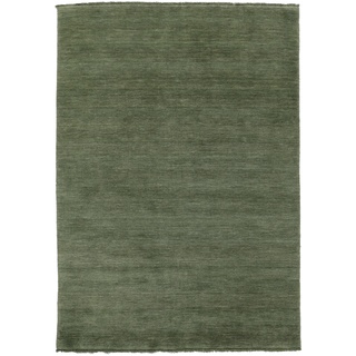 Handloom fringes Teppich - Waldgrün 200x300
