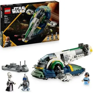 LEGO Star Wars Jango Fetts Schiff, Attacke der Klone, 707 Teile, Bauset für Kinder ab 9 Jahren, 3 Minifiguren