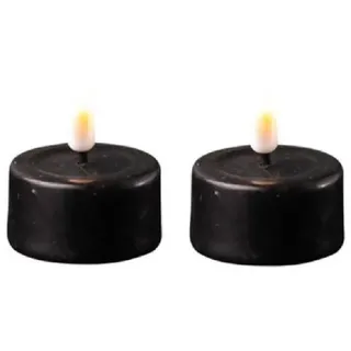 Deluxe Homeart Teelichter 4,1 cm 2 St. schwarz