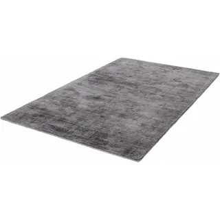 Teppich KAYOOM "Luxury 110" Teppiche Gr. B/L: 80 cm x 150 cm, 13 mm, 1 St., grau (anthrazit) Esszimmerteppiche Wohnzimmer
