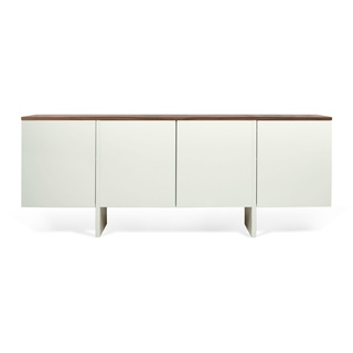 Sideboard TEMAHOME "Edge" Sideboards Gr. B/H/T: 200 cm x 76 cm x 42 cm, weiß (walnussfarben, weiß) Sideboards