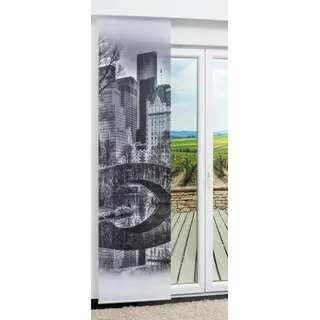 Lysel Schiebegardine Großstadt in Schwarz-Weiß, in der Größe "(BxH) 60cm x 245cm"