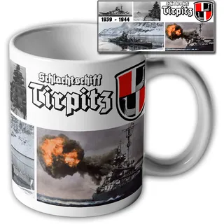 Tasse Schlachtschiff Tirpitz Foto-Druck Bild-Kaffee Becher Kriegsmarine #35496