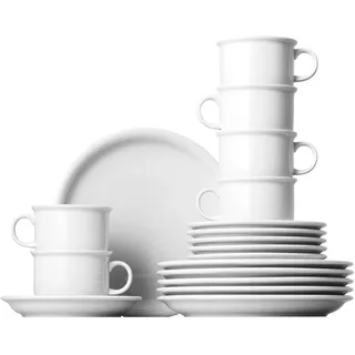Kaffeeservice Thomas TREND weiß  weiß Kombiservice Geschirrset Frühstücks-Set Teeservice Frühstücksset - weiß