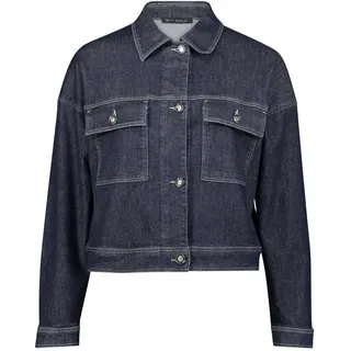 Betty Barclay Damen Jeansjacke Langarm 48, Dark Blue Denim - 48