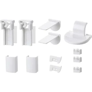 Plissee Ersatzteile Set Klemmträger Zubehör:2 Kit 12 Stück Plissee Klemmträger Zubehör Klemmfix Halterung