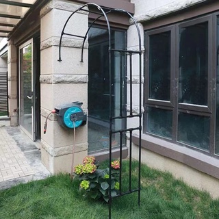 Daoyuan Halbbogen Rosenbogen Aus Metall,Große Gartenbogen Gartenlaube Rankgitter Torbogen,Pergola für Kletterpflanzen Rosen Ranken,Spalier,Rankhilfe,wetterfest,Auffahrt Rasengarten Gartendekoration