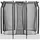 Trampolin 305 x 214 cm inkl. Sicherheitsnetz Grau/Schwarz