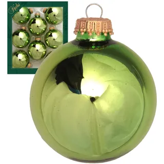 Krebs Glas Lauscha Dschungelgrün glänzend 7cm