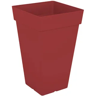 Artevasi Capri Square HIGH Pot 65CM Dark RED