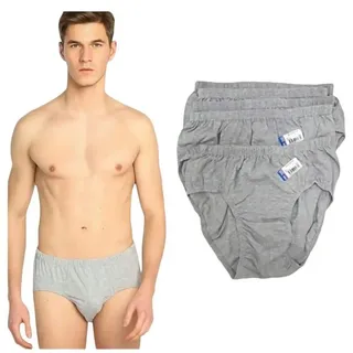 Seher Mensucat Slip 6er 10er Pack Herren Unterhosen Slips Baumwolle Unterwäsche XS -3XL (Packung, 6-St., 6er-Pack, 10er-Pack) grau 3XL