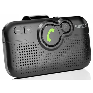 Freisprecheinrichtung für Auto Bluetooth, Auto Power On | Siri Assistant Kompatibel, Sprachassistent-Unterstützung Wireless Freisprechanlage Car Kit mit Sonnenblendenclips -BC980SA