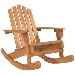 vidaXL Adirondack Schaukelstuhl 105 x 100 x 90 cm braun/schwarz