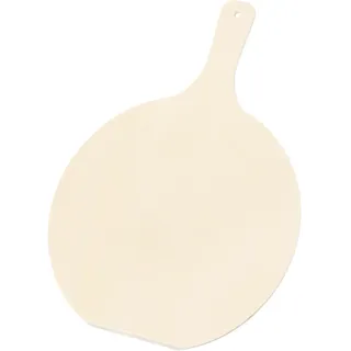 QUARKZMAN Pizzabrett Holz Pizzaschieber Birke Runder Pizzaschaufel Kitchenware mit Griff Für das Auslegen von Pizzen 1er Set, M