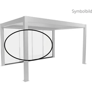 Biohort Glasschiebetür 364,5 x 234,9 cm grau Glas