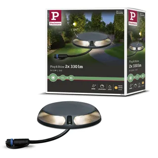 Paulmann Wegeleuchte Aluminium 3,2 cm 2er Set anthrazit