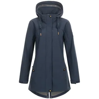ankerglut Softshellmantel Damen Blau XXL