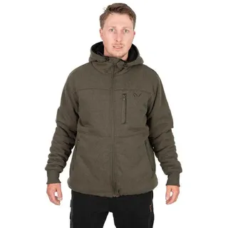 Fox International Collection Sherpa Reißverschlusspullover - Green / Black - XL