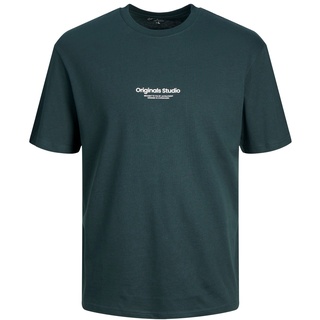 Jack & Jones Herren Rundhals T-Shirt JORVESTERBRO Regular Fit Magical Blau 12240121 XL