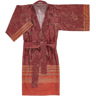 Bassetti Kimono Moumbay, Rot, Textil, Ornament, Gr. S/M, unisex, Oeko-Tex® Standard 100, Badtextilien, Bademäntel