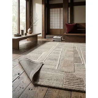 KADIMA DESIGN Wollteppich skandinavisch Natur 140 x 200 cm - EDALE Kadima Design
