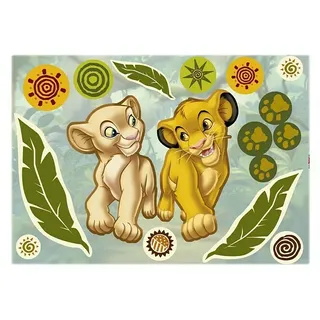Komar Wandtattoo  (Simba and Nala, 70 x 50 cm)