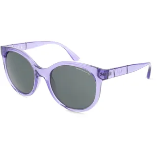 Armani Exchange AX4120S Damen-Sonnenbrille Vollrand Cat Eye Kunststoff-Gestell, lila