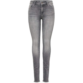 ONLY Damen Onlblush Mid Ank Raw Jns Rea0918 Noos Skinny Jeans, Grau (Grey Denim Grey Denim), M / 30L EU