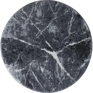 Erwin Müller Badematte Badematte "Marmor", Höhe 20 mm, rund, Grafik/gemustert: Marmor grau rund | 90 cm x 90 cm x 20 mm