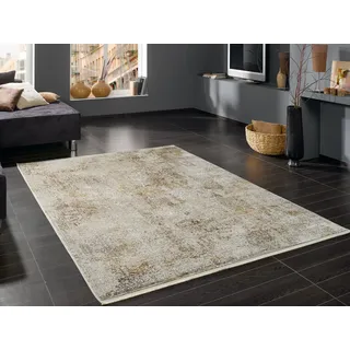 OCI DIE TEPPICHMARKE BESTELLER CAVA Designer-Teppich 200 x 200 cm Beige/Gold